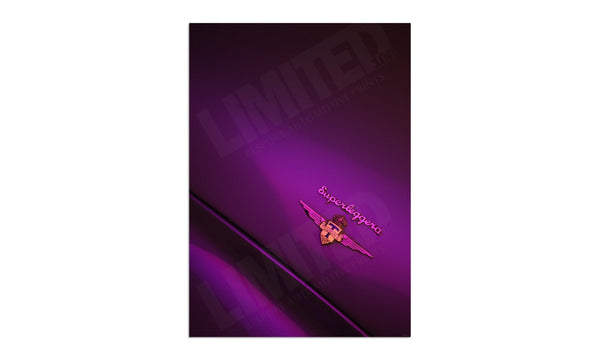 Ferrari Superleggera detail A3 (297 x 420 mm / 11.7 x 16.5 in) / Aluminium Composite / No Mount