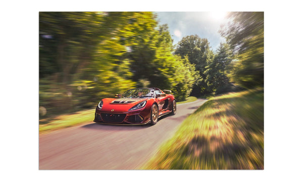 Lotus Exige at Prescott Hill Climb A3 (297 x 420 mm / 11.7 x 16.5 in) / Aluminium Composite / No Mount