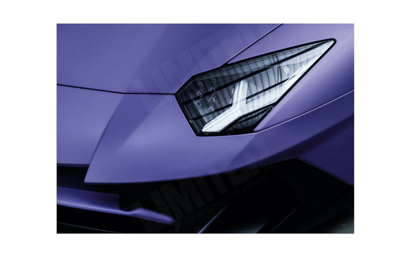 Lamborghini Aventador (Very Peri Pantone 17-3938) A3 (297 x 420 mm / 11.7 x 16.5 in) / Aluminium Composite / No Mount