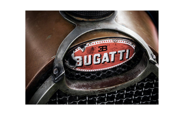 Bugatti badge detail A3 (297 x 420 mm / 11.7 x 16.5 in) / Aluminium Composite / No Mount Posters Prints & Visual Artwork