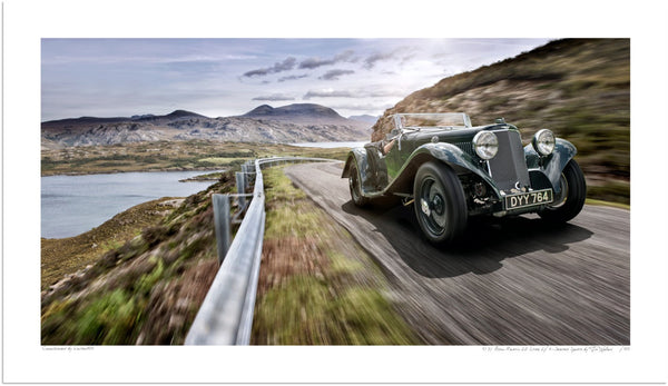 1937 Aston Martin 15/98 Short Abbey 2/4 seater sports S (420mm x 242) / Print-Only (Fine Art Paper) / No Mount