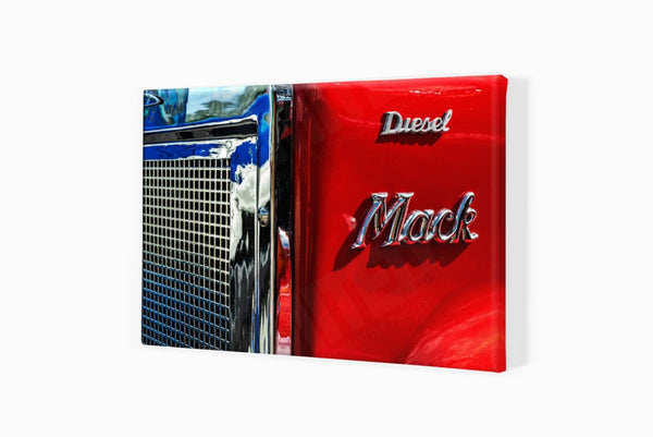 Mack Truck at Statfold Barn Railway A3 (297 x 420 mm / 11.7 x 16.5 in) / Canvas Print (Mounted on Wood Internal Frame)