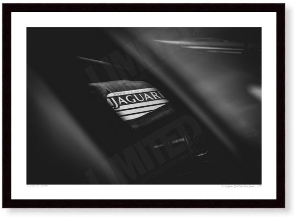1992 Jaguar XJ220 A3 (297 x 420 mm / 11.7 x 16.5 in) / Black Wood Frame (Printed on Fine Art Paper) / No Mount