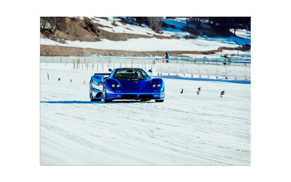 Pagani Zonda S 7.3 A3 (297 x 420 mm / 11.7 x 16.5 in) / Aluminium Composite / No Mount