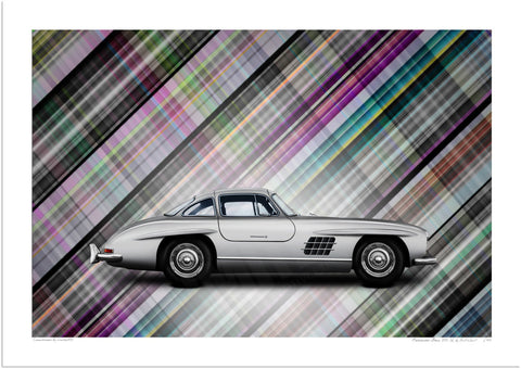 Mercedes-Benz 300 SL (technicolour tartan)