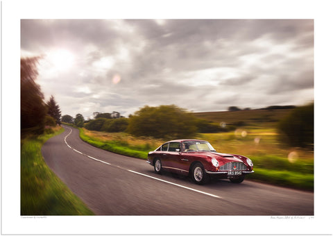 Aston Martin DB6 in the Mendips