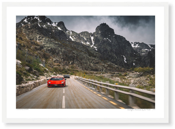 Lamborghini Aventador in Serra da Estrela
