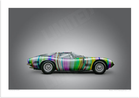 Bizzarrini 5300 GT Strada (technicolour on grey)