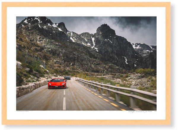 Lamborghini Aventador in Serra da Estrela