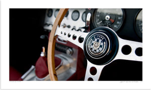 Jaguar E-Type detail (steering wheel)