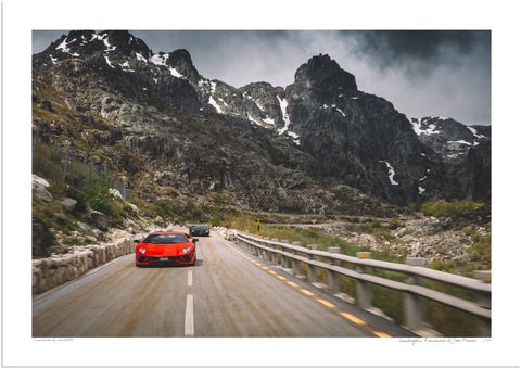 Lamborghini Aventador in Serra da Estrela