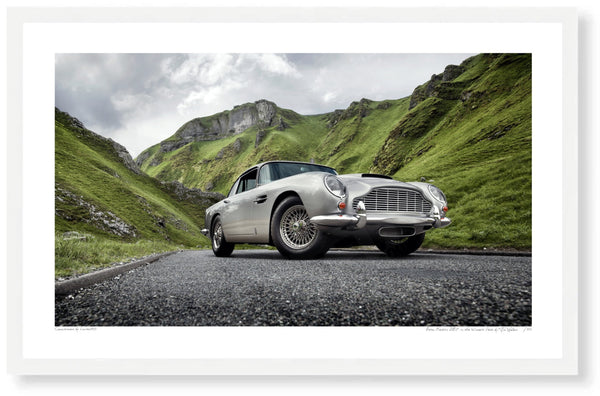 Aston Martin DB5 in the Winnats Pass