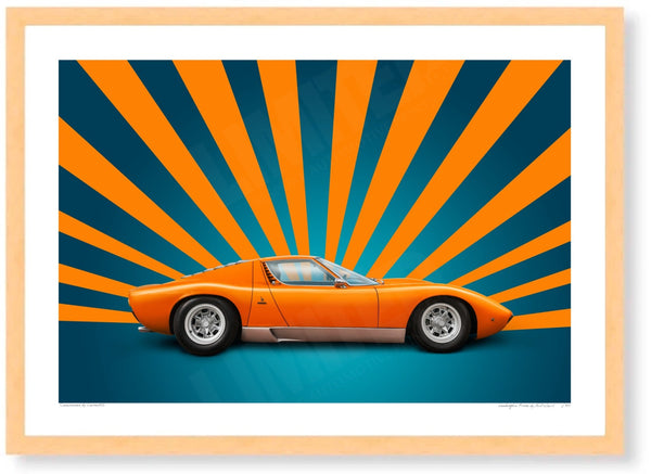 Lamborghini Miura (orange stripes)
