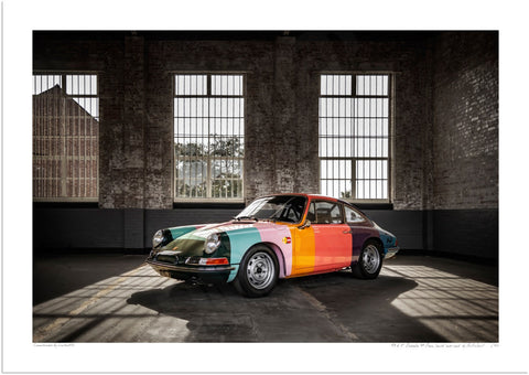 1965 Porsche 911 Paul Smith 'art car' at Bicester Heritage