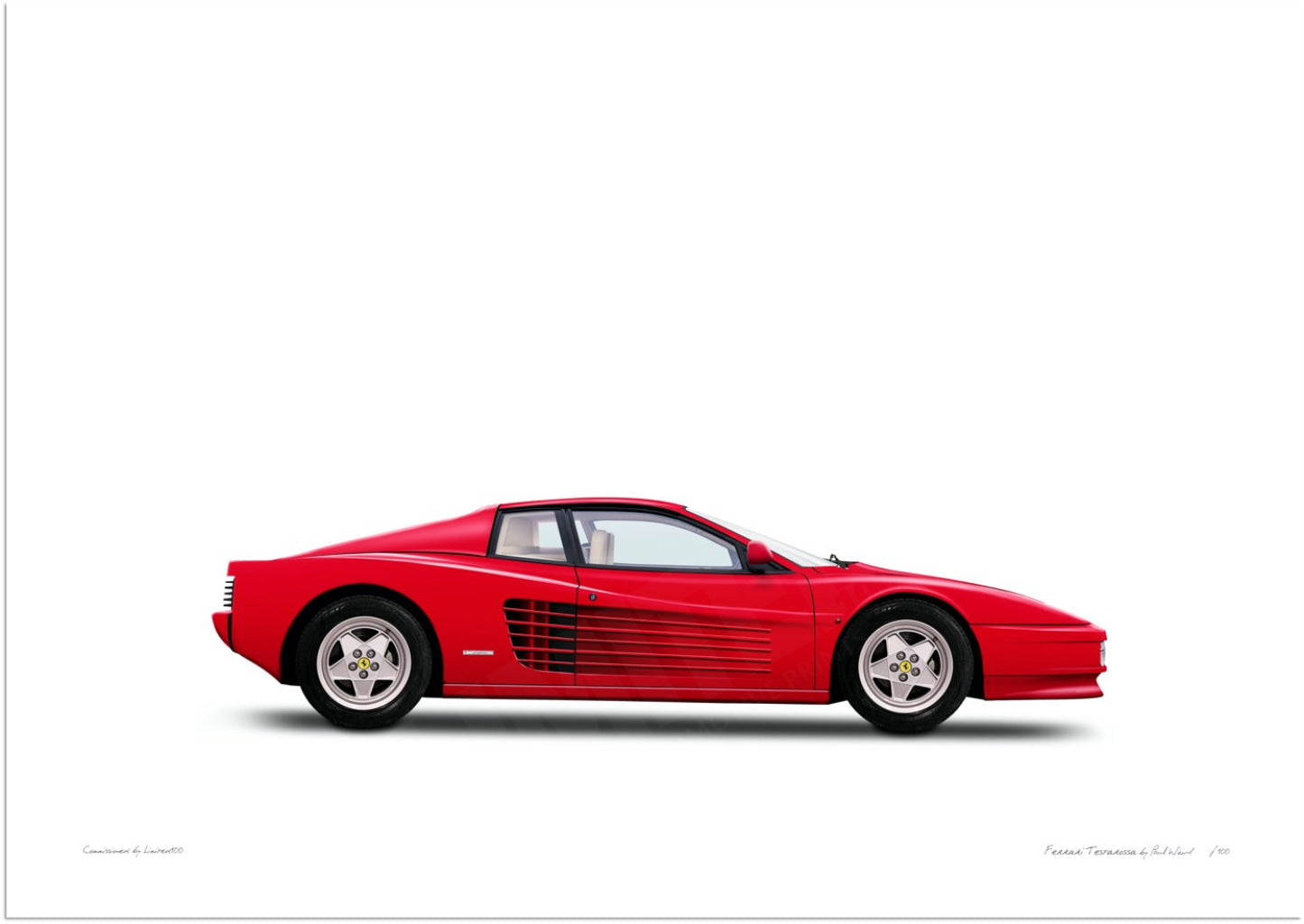 Ferrari Testarossa (red, white)