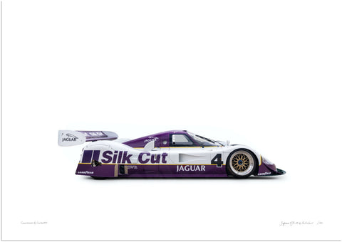 Jaguar XJR-11 (Silk Cut) on white