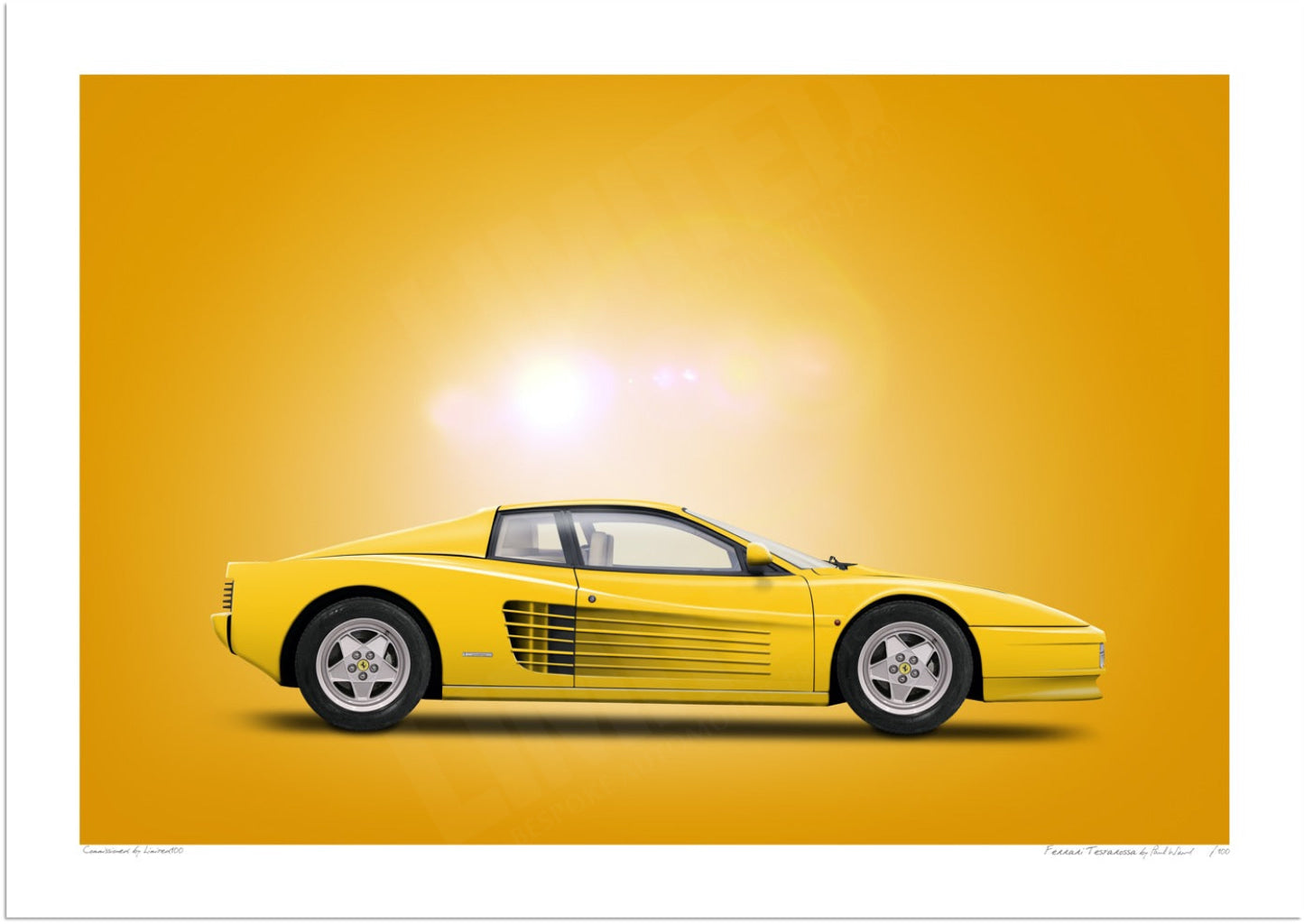 Ferrari Testarossa (yellow, yellow)