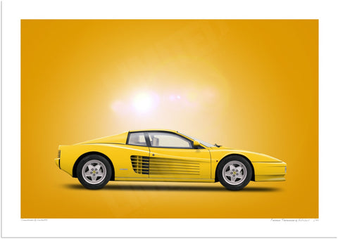 Ferrari Testarossa (yellow, yellow)